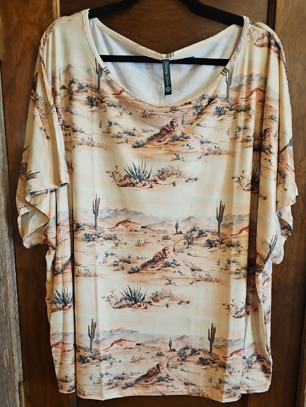Sterling Kreek Oversized Desert Print Pullover Top